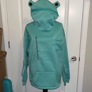 Frog full face zip up hoodie